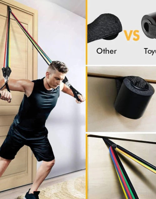 11 Pieces Gym Power Resistance Bands Set for Workout